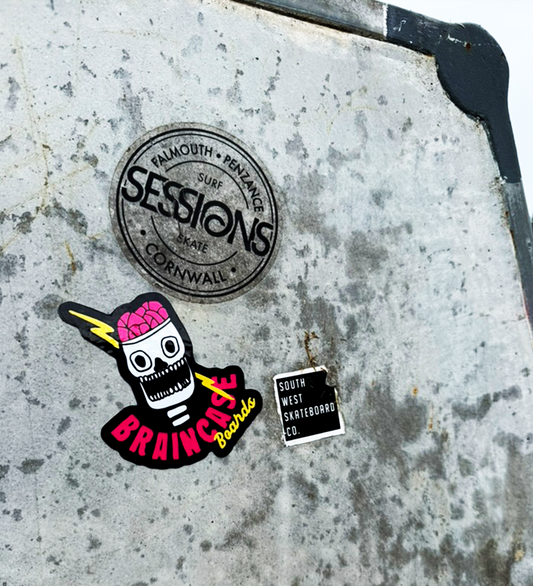 BRAINCASE STICKER [YELLOW]